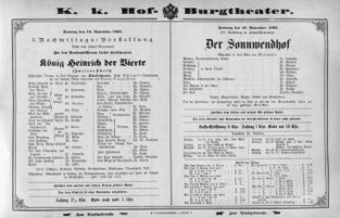 Theaterzettel (Oper und Burgtheater in Wien) 18951110 Seite: 2