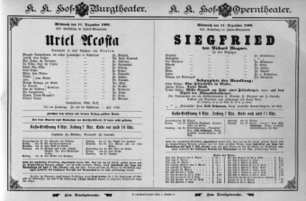 Theaterzettel (Oper und Burgtheater in Wien) 18951211 Seite: 1
