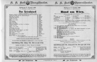 Theaterzettel (Oper und Burgtheater in Wien) 18951217 Seite: 1
