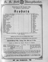 Theaterzettel (Oper und Burgtheater in Wien) 18951226 Seite: 1