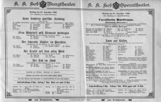 Theaterzettel (Oper und Burgtheater in Wien) 18951231 Seite: 1