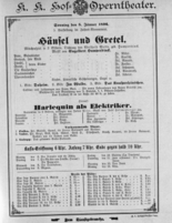 Theaterzettel (Oper und Burgtheater in Wien) 18960105 Seite: 1