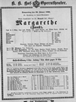 Theaterzettel (Oper und Burgtheater in Wien) 18960123 Seite: 1