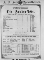 Theaterzettel (Oper und Burgtheater in Wien) 18960126 Seite: 1