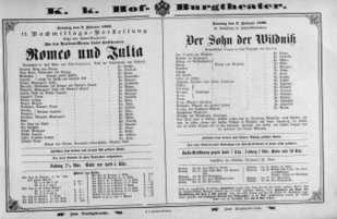 Theaterzettel (Oper und Burgtheater in Wien) 18960209 Seite: 2