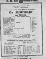 Theaterzettel (Oper und Burgtheater in Wien) 18960213 Seite: 1