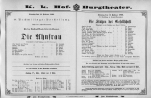 Theaterzettel (Oper und Burgtheater in Wien) 18960216 Seite: 2