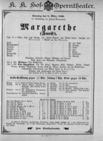 Theaterzettel (Oper und Burgtheater in Wien) 18960308 Seite: 1