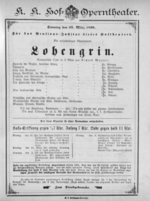 Theaterzettel (Oper und Burgtheater in Wien) 18960329 Seite: 1