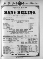 Theaterzettel (Oper und Burgtheater in Wien) 18960816 Seite: 1