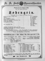 Theaterzettel (Oper und Burgtheater in Wien) 18960818 Seite: 1