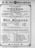 Theaterzettel (Oper und Burgtheater in Wien) 18960822 Seite: 1