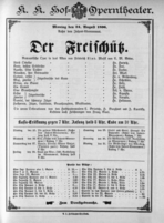 Theaterzettel (Oper und Burgtheater in Wien) 18960824 Seite: 1