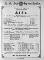 Theaterzettel (Oper und Burgtheater in Wien) 18960826 Seite: 1