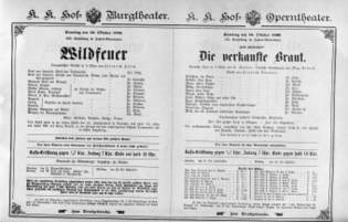 Theaterzettel (Oper und Burgtheater in Wien) 18961010 Seite: 1
