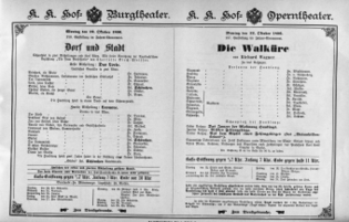 Theaterzettel (Oper und Burgtheater in Wien) 18961012 Seite: 1