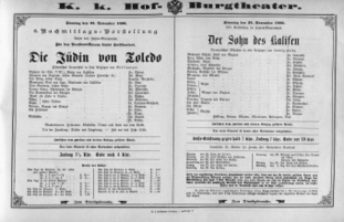 Theaterzettel (Oper und Burgtheater in Wien) 18961122 Seite: 2