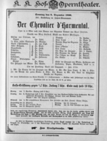 Theaterzettel (Oper und Burgtheater in Wien) 18961206 Seite: 1