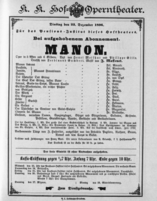 Theaterzettel (Oper und Burgtheater in Wien) 18961222 Seite: 1