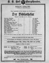 Theaterzettel (Oper und Burgtheater in Wien) 18970101 Seite: 1