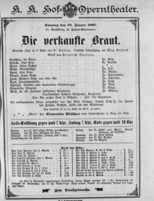 Theaterzettel (Oper und Burgtheater in Wien) 18970110 Seite: 1