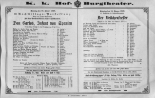 Theaterzettel (Oper und Burgtheater in Wien) 18970110 Seite: 2