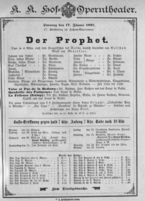 Theaterzettel (Oper und Burgtheater in Wien) 18970117 Seite: 1