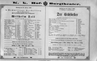 Theaterzettel (Oper und Burgtheater in Wien) 18970124 Seite: 2