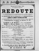 Theaterzettel (Oper und Burgtheater in Wien) 18970131 Seite: 1