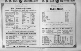 Theaterzettel (Oper und Burgtheater in Wien) 18970329 Seite: 1