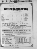 Theaterzettel (Oper und Burgtheater in Wien) 18970429 Seite: 1