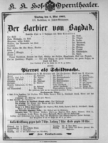 Theaterzettel (Oper und Burgtheater in Wien) 18970504 Seite: 1