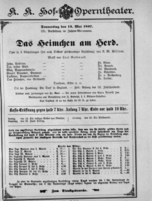 Theaterzettel (Oper und Burgtheater in Wien) 18970513 Seite: 1