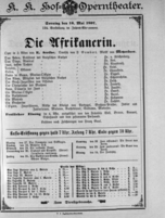 Theaterzettel (Oper und Burgtheater in Wien) 18970516 Seite: 1