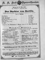 Theaterzettel (Oper und Burgtheater in Wien) 18970521 Seite: 1