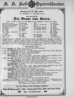 Theaterzettel (Oper und Burgtheater in Wien) 18970523 Seite: 1