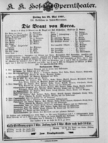 Theaterzettel (Oper und Burgtheater in Wien) 18970528 Seite: 1