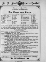 Theaterzettel (Oper und Burgtheater in Wien) 18970602 Seite: 1