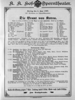Theaterzettel (Oper und Burgtheater in Wien) 18970604 Seite: 1