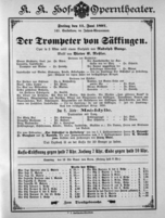 Theaterzettel (Oper und Burgtheater in Wien) 18970611 Seite: 1