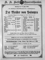 Theaterzettel (Oper und Burgtheater in Wien) 18970613 Seite: 1