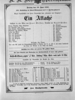 Theaterzettel (Oper und Burgtheater in Wien) 18970618 Seite: 1