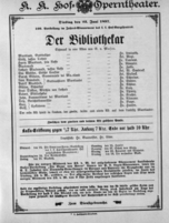 Theaterzettel (Oper und Burgtheater in Wien) 18970622 Seite: 1