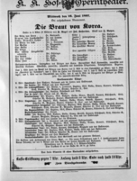 Theaterzettel (Oper und Burgtheater in Wien) 18970623 Seite: 1