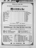 Theaterzettel (Oper und Burgtheater in Wien) 18970705 Seite: 1