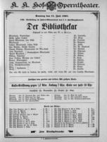 Theaterzettel (Oper und Burgtheater in Wien) 18970711 Seite: 1