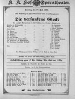 Theaterzettel (Oper und Burgtheater in Wien) 18970717 Seite: 1