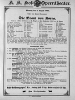 Theaterzettel (Oper und Burgtheater in Wien) 18970802 Seite: 1