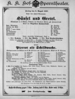 Theaterzettel (Oper und Burgtheater in Wien) 18970806 Seite: 1