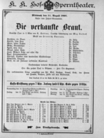 Theaterzettel (Oper und Burgtheater in Wien) 18970811 Seite: 1